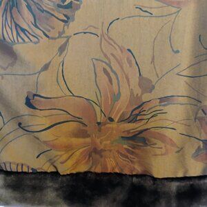 Womens Brown Vintage Late 80's Reversible Winter Evening Coat size 18w / 20w